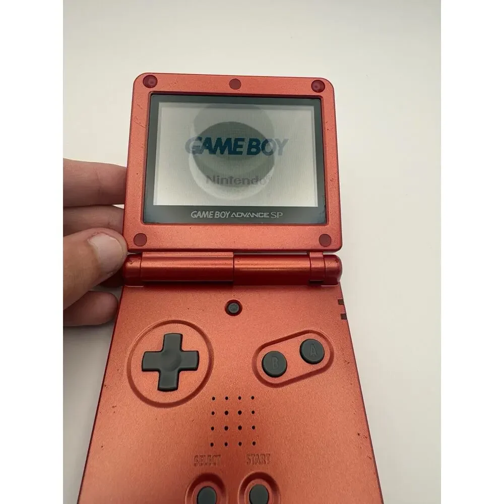 Nintendo Game Boy Advance SP Charger Included - Flame Red (Includes 4 Games!!)